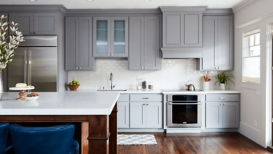 Kitchen Makeover with Cabinet Painting and Refinishing